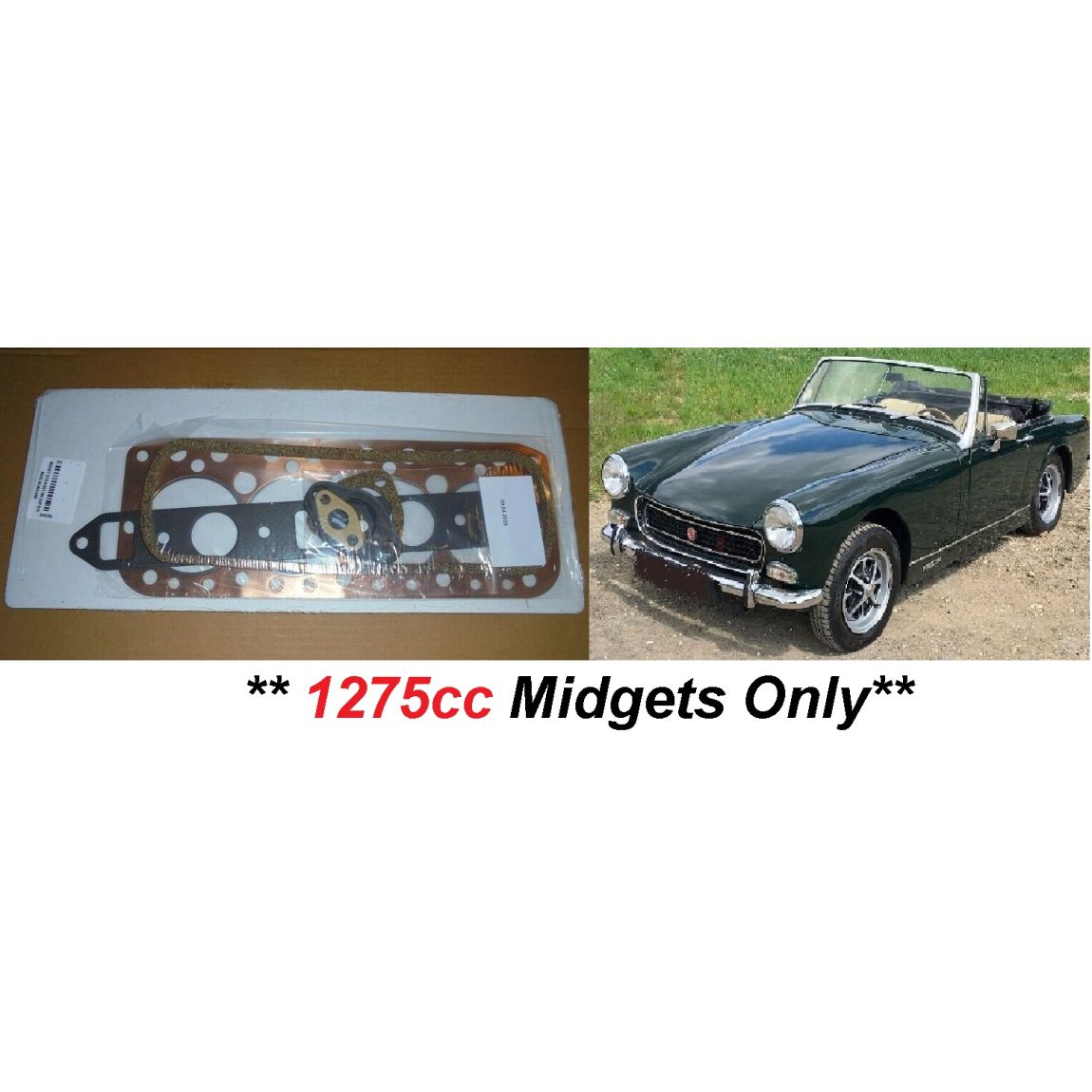 HEAD GASKET SET (MG Midget Mk3) (1275cc) (** COPPER **) (1966- 74) 